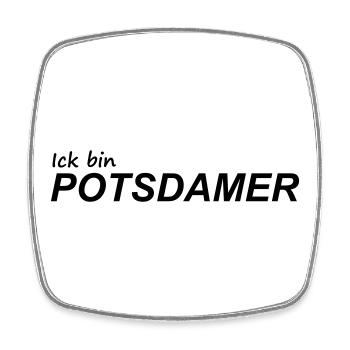 I'M FROM POTSDAM - Square fridge magnet - white - Front