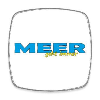 LA MER FONCTIONNE TOUJOURS - Magnet carré - blanc - Devant