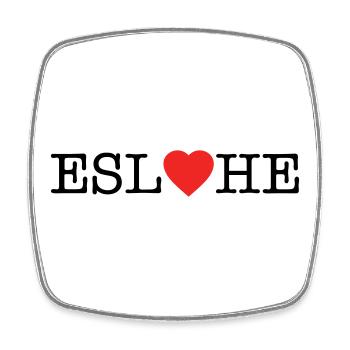 Eslohe - Magnet carré - blanc - Devant