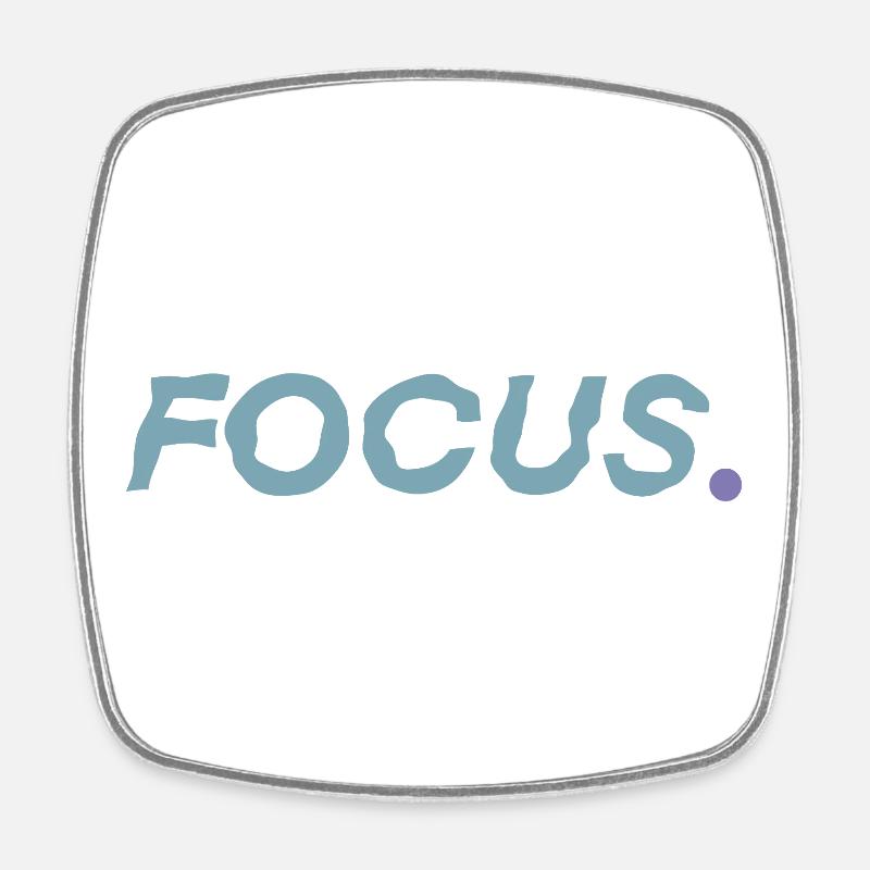 Focus - Viereckiger Kühlschrankmagnet - Weiß
