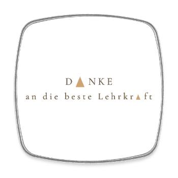 Merci au meilleur professeur - Magnet carré - blanc - Devant