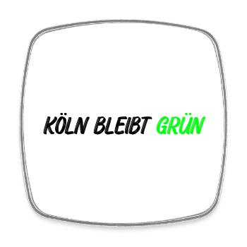 Koeln_bleibt_gruen_-_ - Square fridge magnet - white - Front