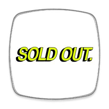 Sold Out - Viereckiger Kühlschrankmagnet - Weiß - Vorne