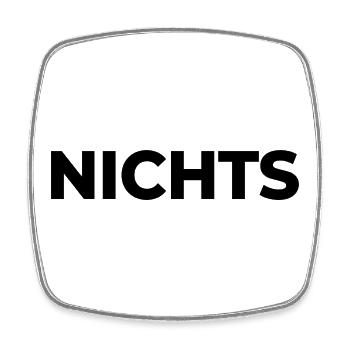 Nothing - just nothing | Nothing at all | Gift - Square fridge magnet - white - Front