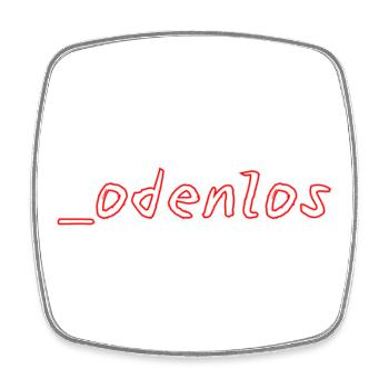 _odenlos - Viereckiger Kühlschrankmagnet - Weiß - Vorne
