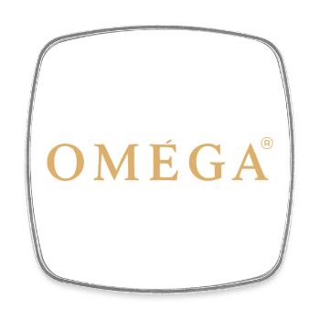 OMEGA - Square fridge magnet - white - Front
