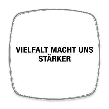 Human Rights Minimal Art - Square fridge magnet - white - Front
