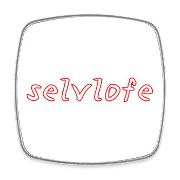 selvlofe - Viereckiger Kühlschrankmagnet - Weiß - Vorne