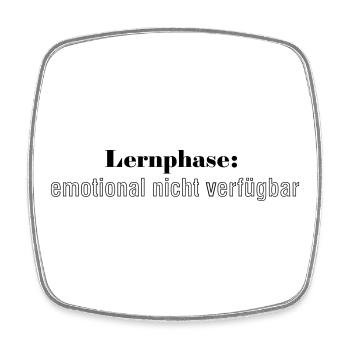 Phase d’apprentissage : émotionnellement indisponible - Magnet carré - blanc - Devant