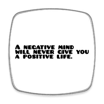 Motivational saying English - Square fridge magnet - white - Front