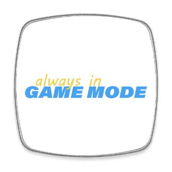TOUJOURS EN MODE JEU - Magnet carré - blanc - Devant