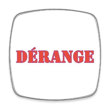 Mind - Square fridge magnet - white - Front