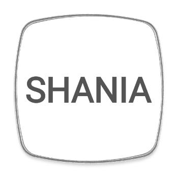 SHANIA mane - Square fridge magnet - white - Front