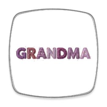 Grandma Vintage Stitching Design Trend Gift - Square fridge magnet - white - Front