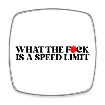 Car - Square fridge magnet - white - Front