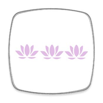 Lotus Flower Lotus Flower Pastel Violet Flower Flowers - Square fridge magnet - white - Front