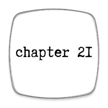 chapter 21 Birthday - Square fridge magnet - white - Front