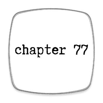 chapter 77 Birthday - Square fridge magnet - white - Front