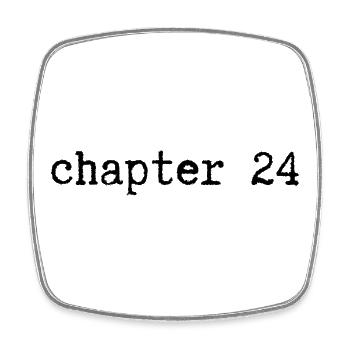chapter 24 Birthday - Square fridge magnet - white - Front