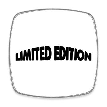 Limited edition - Square fridge magnet - white - Front
