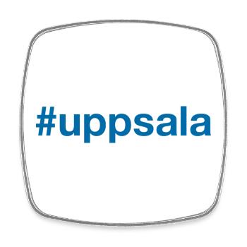 Uppsala Sverige Sweden Schweden - Square fridge magnet - white - Front