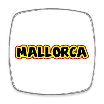 Mallorca - Viereckiger Kühlschrankmagnet - Weiß - Vorne