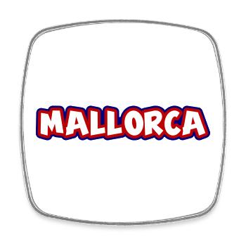 Mallorca - Viereckiger Kühlschrankmagnet - Weiß - Vorne