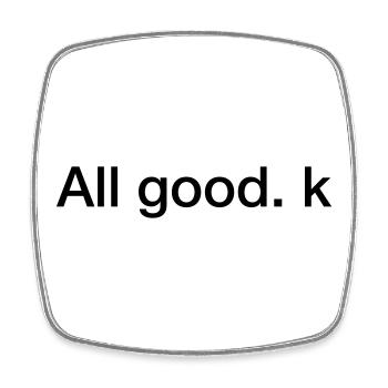All good. GGR Race Skipper Woman Golden Globe - Square fridge magnet - white - Front