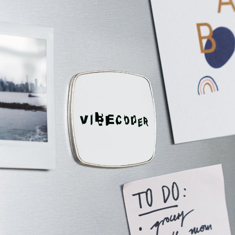 Square fridge magnet