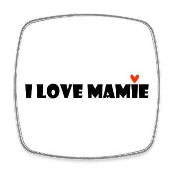 OMA. MAMA. OMA. MUTTERTAG - Viereckiger Kühlschrankmagnet - Weiß - Vorne