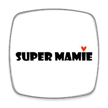 OMA. MAMA. OMA. MUTTERTAG - Viereckiger Kühlschrankmagnet - Weiß - Vorne