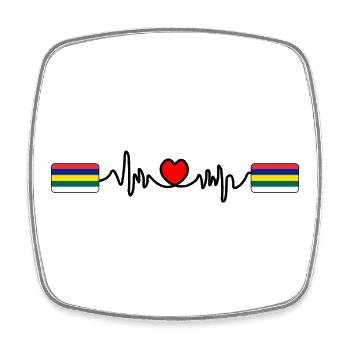 Terschelling Pulse Logo – Island Style - Viereckiger Kühlschrankmagnet - Weiß - Vorne
