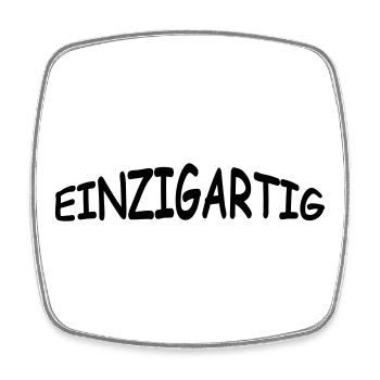 einzigartig - Viereckiger Kühlschrankmagnet - Weiß - Vorne