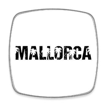 Mallorca Palmen Insel Spanien - Viereckiger Kühlschrankmagnet - Weiß - Vorne