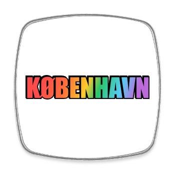 Kbenhavn LGBT Rainbow Copenhagen - Square fridge magnet - white - Front