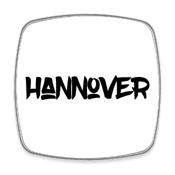 Hannover - Niedersachsen - Maschsee - Viereckiger Kühlschrankmagnet - Weiß - Vorne