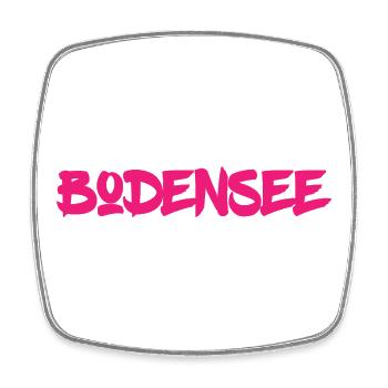 Bodensee - Süddeutschland - Österreich - Schweiz - Viereckiger Kühlschrankmagnet - Weiß - Vorne