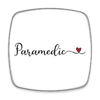 ambulancier - Magnet carré - blanc - Devant