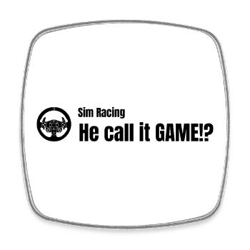 He call it Game V2 - Viereckiger Kühlschrankmagnet - Weiß - Vorne