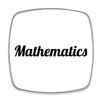 Mathematics - Magnet carré - blanc - Devant