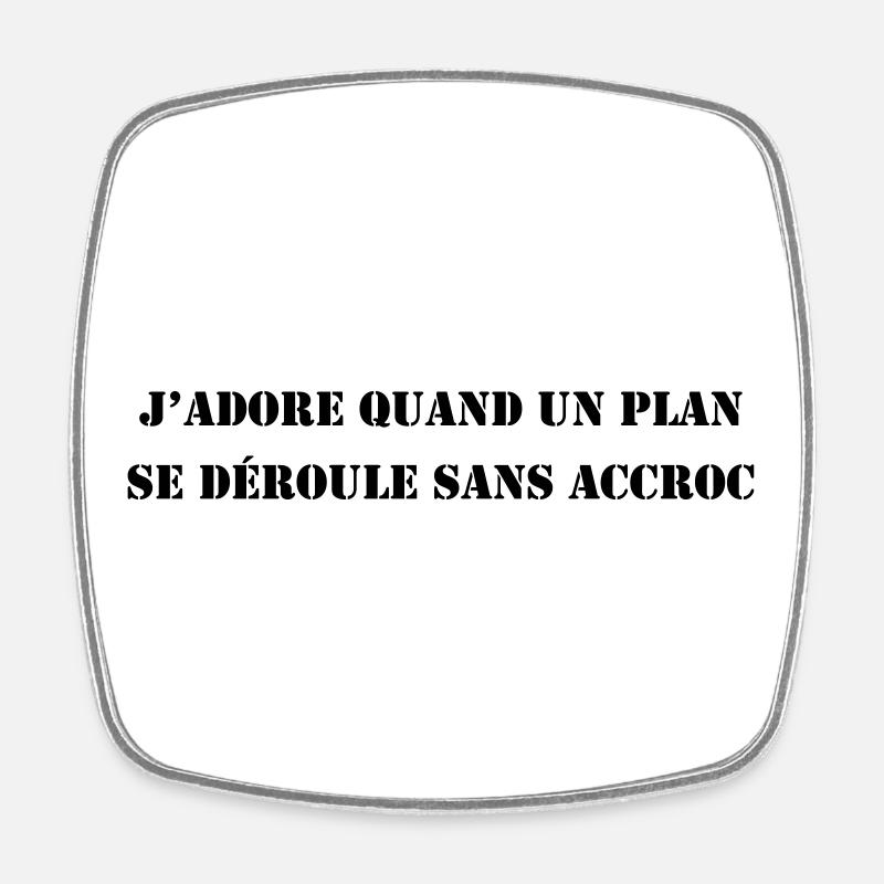 Se Déroule Sans Accroc / Agence Tous Risques - Magnet carré - blanc