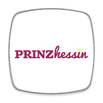 Hessen Frankfurt Prinzessin Baby geburt lustig - Viereckiger Kühlschrankmagnet - Weiß - Vorne