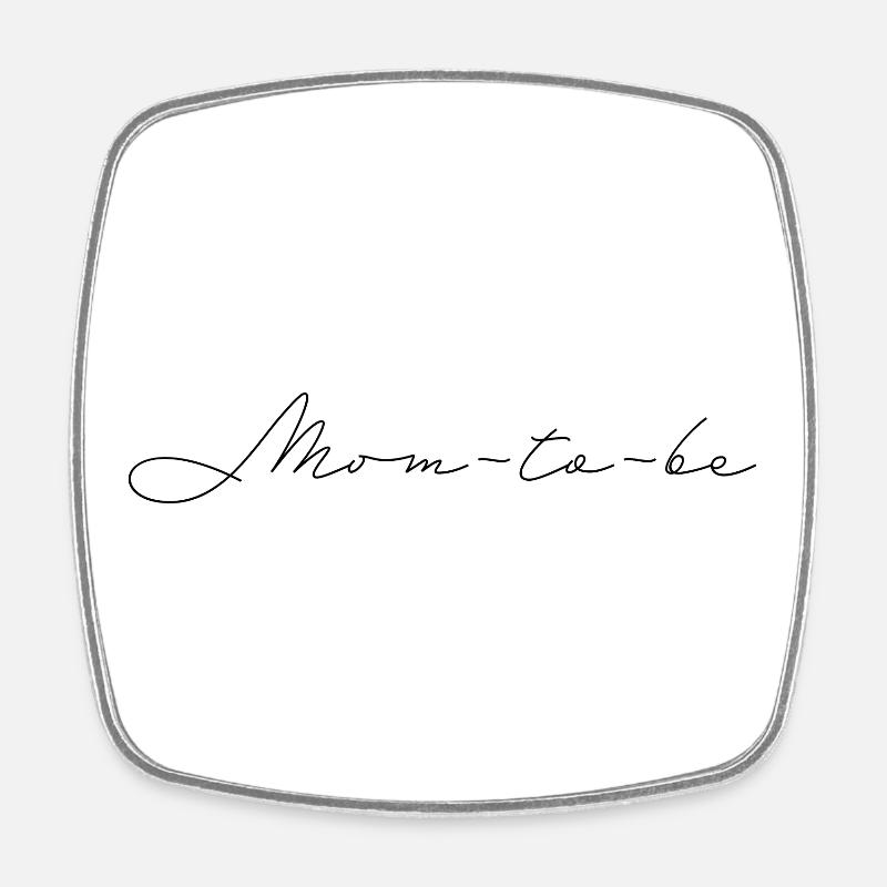 Future maman - Magnet carré - blanc