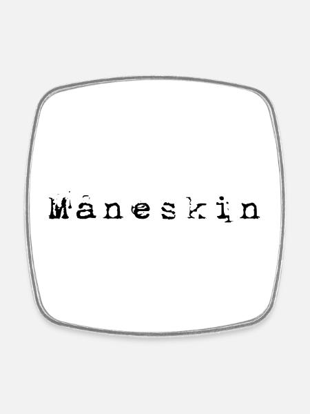 Måneskin - Square fridge magnet - white