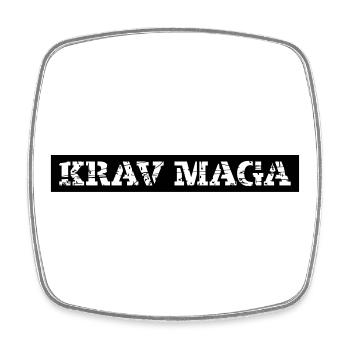 Krav Maga - Viereckiger Kühlschrankmagnet - Weiß - Vorne