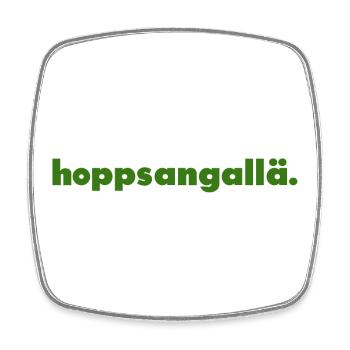 hoppsangallä. - Viereckiger Kühlschrankmagnet - Weiß - Vorne