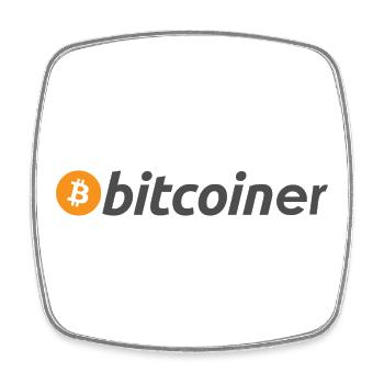 bitcoiner - Viereckiger Kühlschrankmagnet - Weiß - Vorne