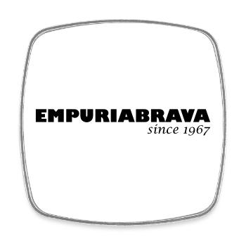 Empuriabrava since 1967 - Square fridge magnet - white - Front