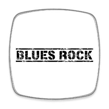 Blues Rock - Magnet carré - blanc - Devant