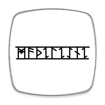 Madeleine - Viereckiger Kühlschrankmagnet - Weiß - Vorne